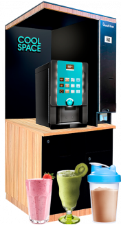 Кафе самообслуживания с молочными коктейлями, спортивными и прохладительными напитками COOL SPACE
